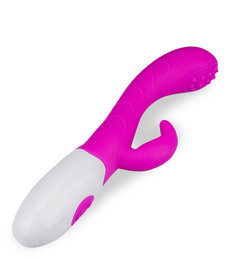 G-spot massaging rabbit vibrator