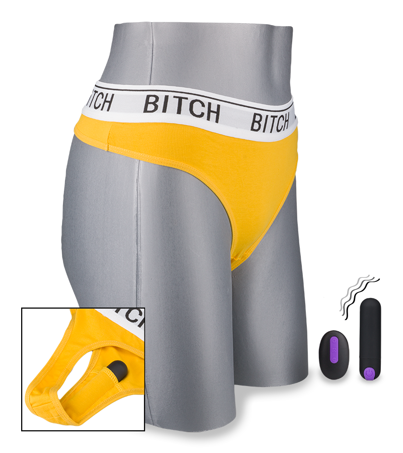 G-string with remote control vibrator