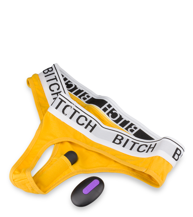 G-string with remote control vibrator