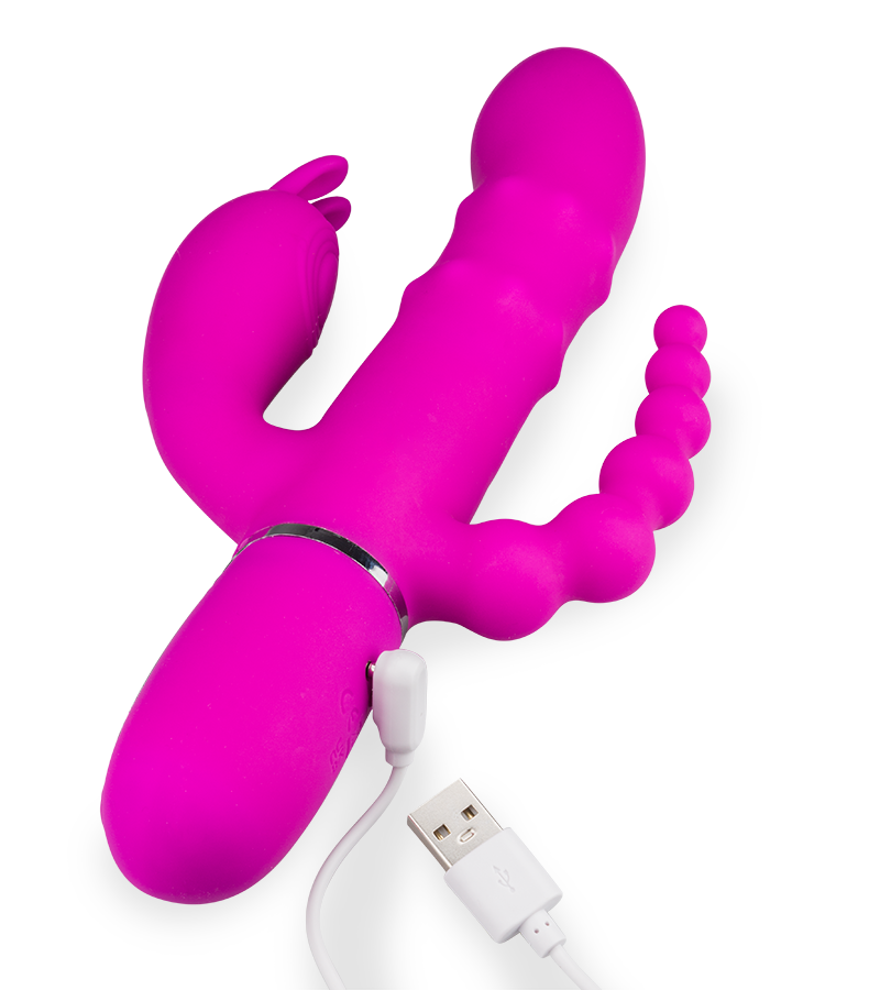 Garden Party triple stimulation rabbit vibrator