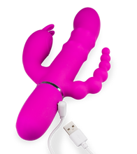 Load image into Gallery viewer, Garden Party triple stimulation rabbit vibrator