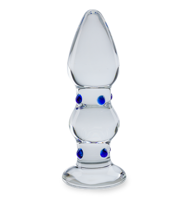 Gem glass anal plug