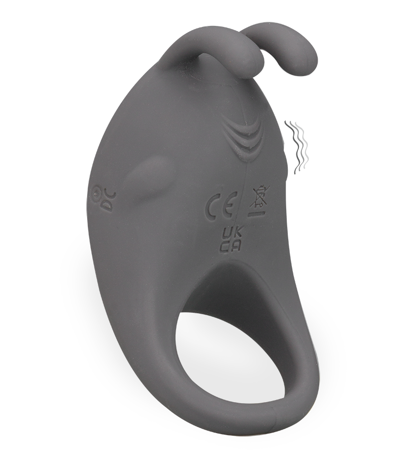 Generous silicone vibrating cock ring