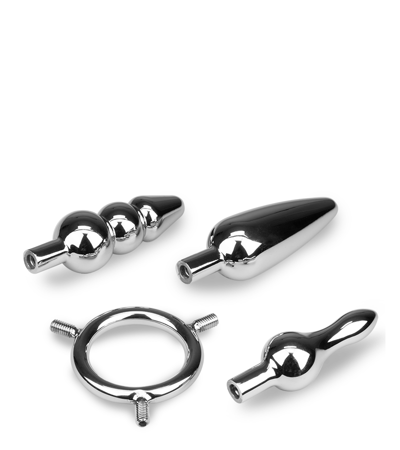 Geode triple metal butt plug