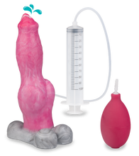 Load image into Gallery viewer, German Shepherd ejaculating dog dildo