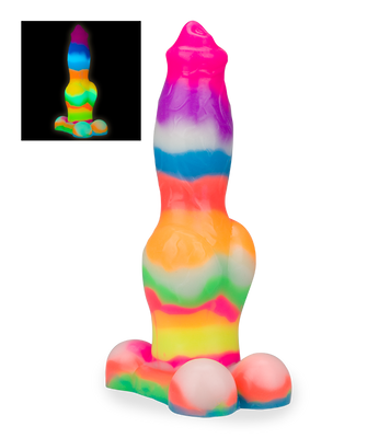 German Shepherd glow-in-the-dark suction-cup dog dildo