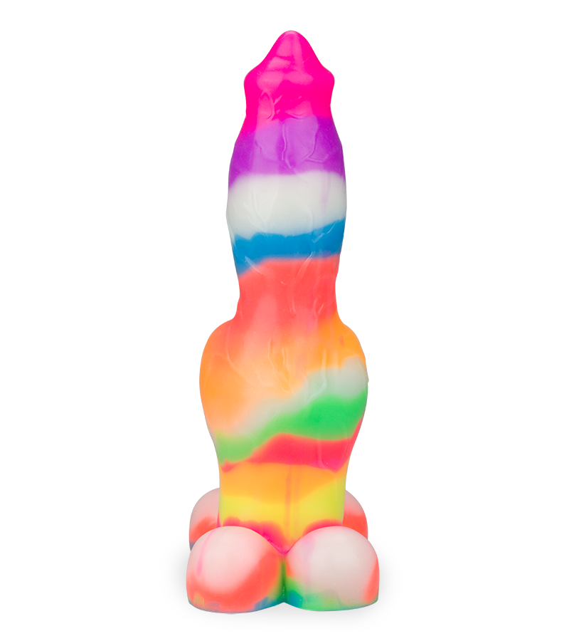 German Shepherd glow-in-the-dark suction-cup dog dildo