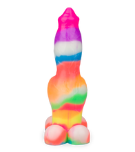 Load image into Gallery viewer, German Shepherd glow-in-the-dark suction-cup dog dildo