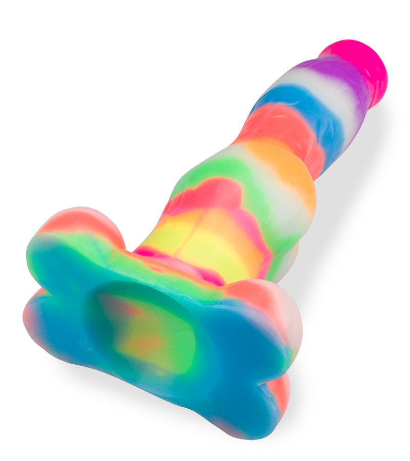 German Shepherd glow-in-the-dark suction-cup dog dildo