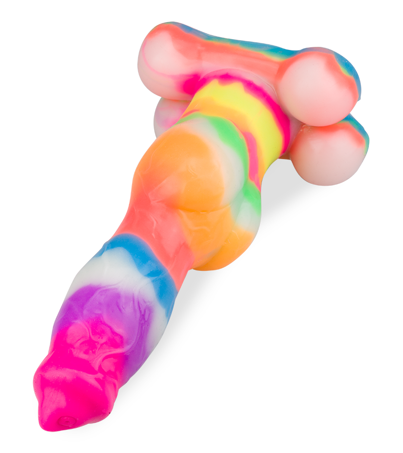 German Shepherd glow-in-the-dark suction-cup dog dildo
