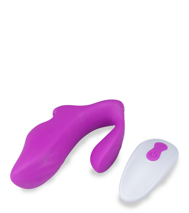 Ginger remote-controlled double-stimulation finger vibrator