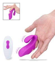 Load image into Gallery viewer, Ginger remote-controlled double-stimulation finger vibrator