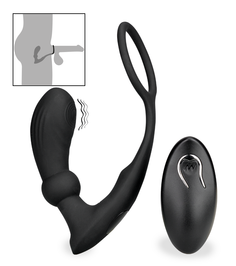 Gio throbbing prostate massager with cock ring