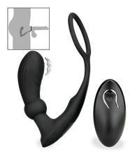 Load image into Gallery viewer, Gio throbbing prostate massager with cock ring
