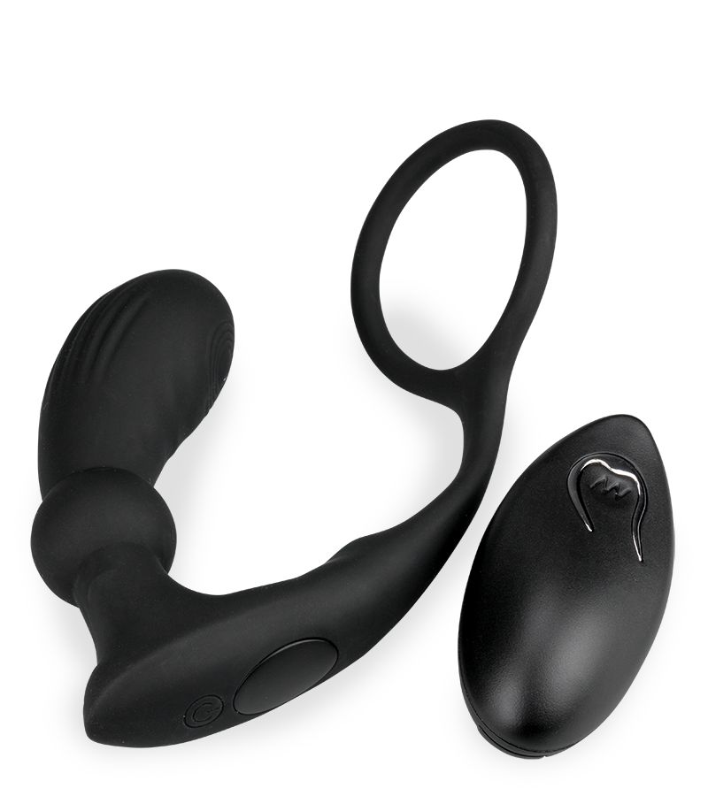 Gio throbbing prostate massager with cock ring