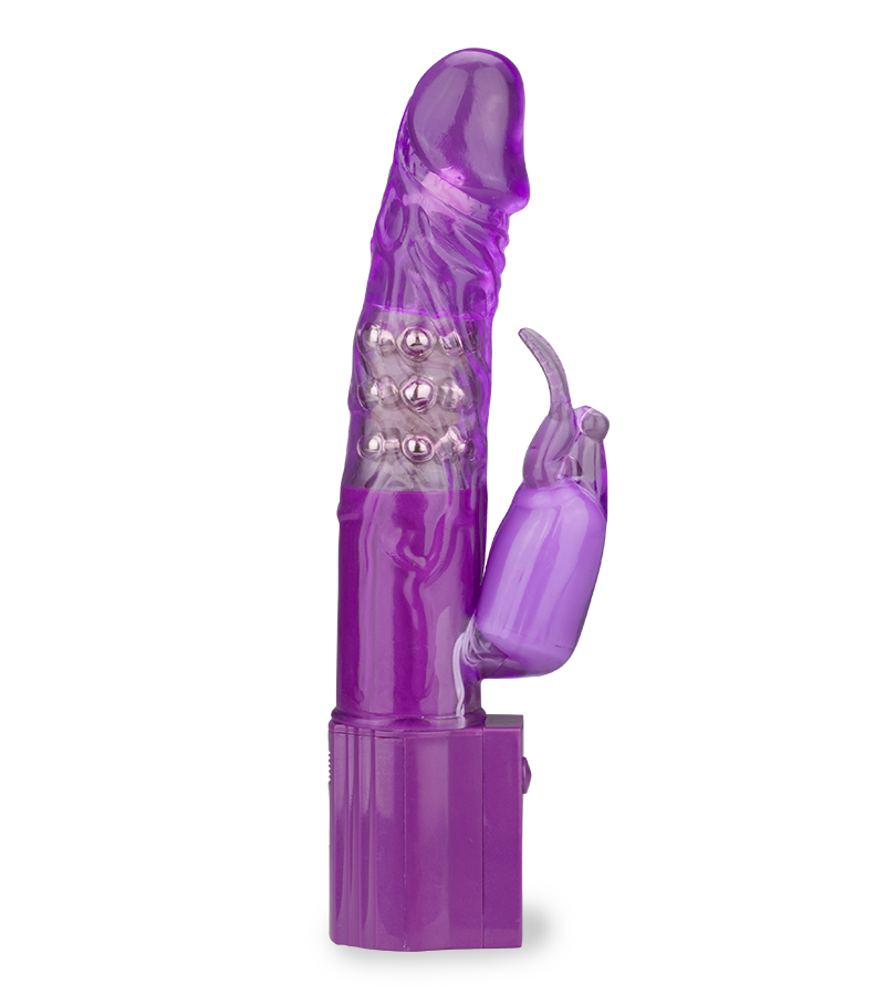 Girthy rotating rabbit vibrator