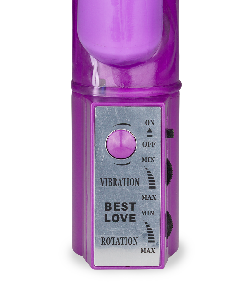 Girthy rotating rabbit vibrator