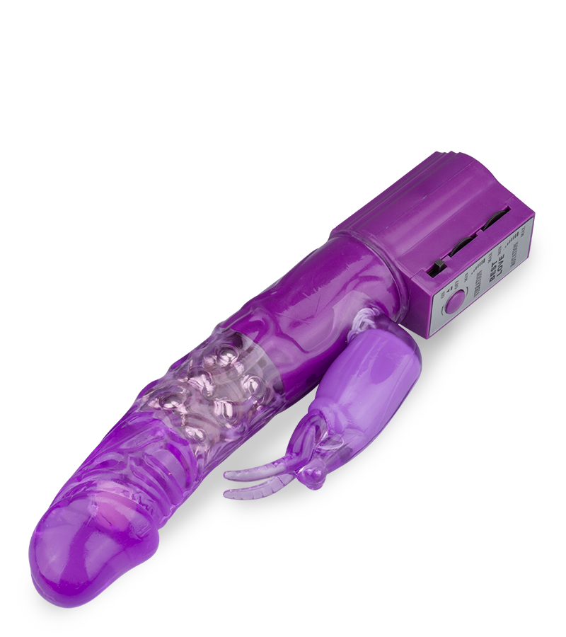 Girthy rotating rabbit vibrator