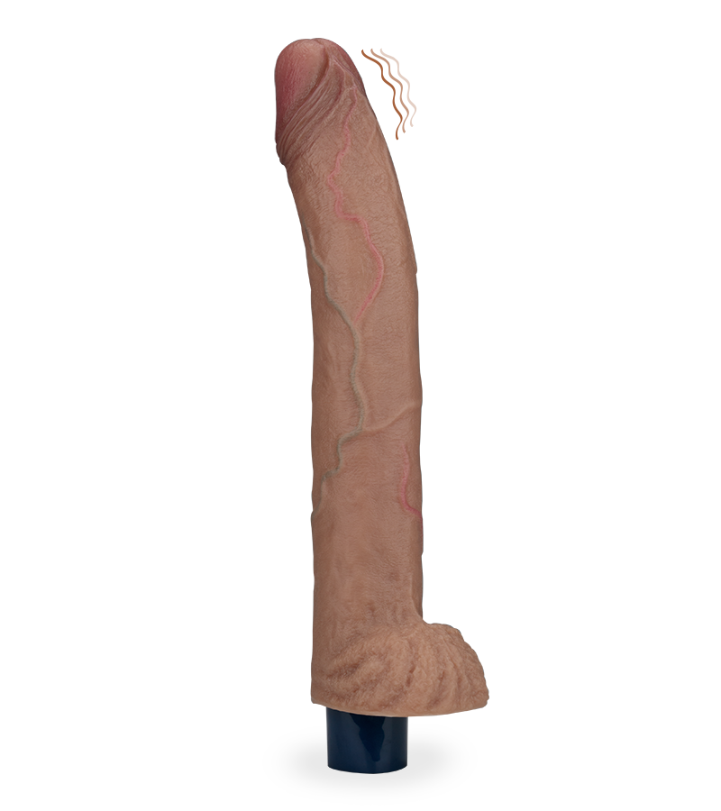 Giuseppe realistic silicone vibrating dildo 9.50 inches
