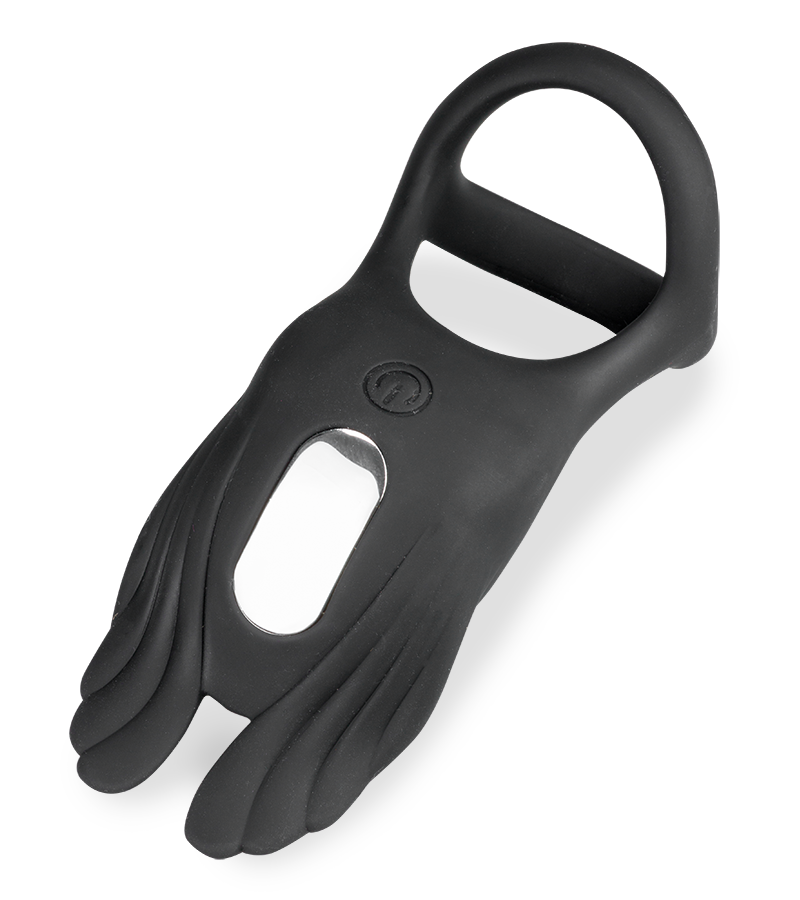 Giver triple cock ring with clit stimulator