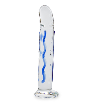 Glow glass dildo