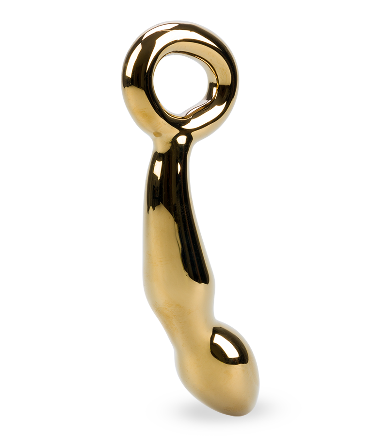 Gold Digger glass dildo