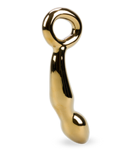 Load image into Gallery viewer, Gold Digger glass dildo