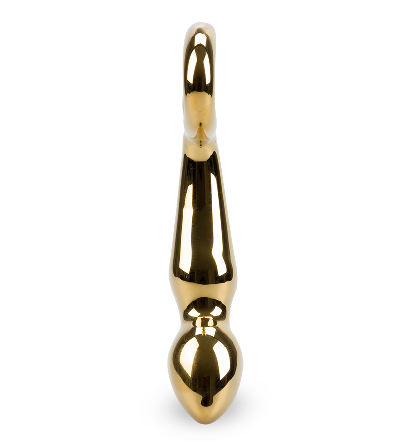 Gold Digger glass dildo
