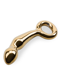 Load image into Gallery viewer, Gold Digger glass dildo