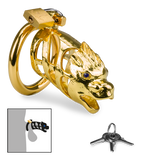 Golden Dragon Chinese zodiac penis chastity cage