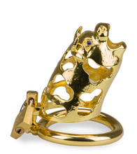 Load image into Gallery viewer, Golden Ox Chinese zodiac penis chastity cage