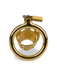 Load image into Gallery viewer, Golden Pig Chinese zodiac penis chastity cage