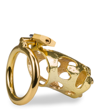Load image into Gallery viewer, Golden Pig Chinese zodiac penis chastity cage