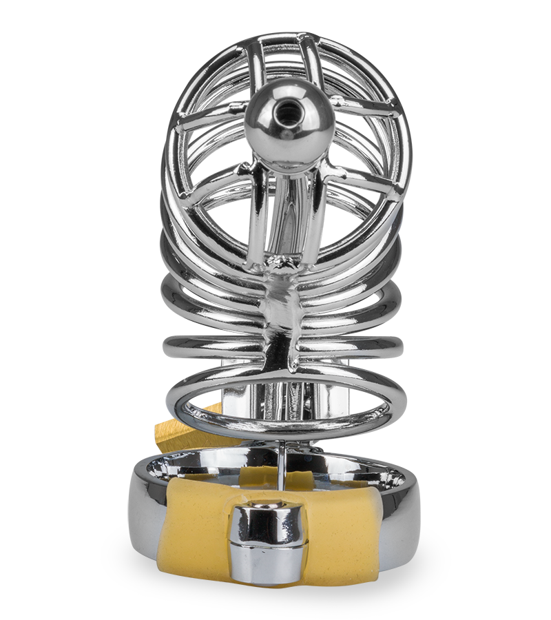 Guantanamo penis chastity cage and urethra plug