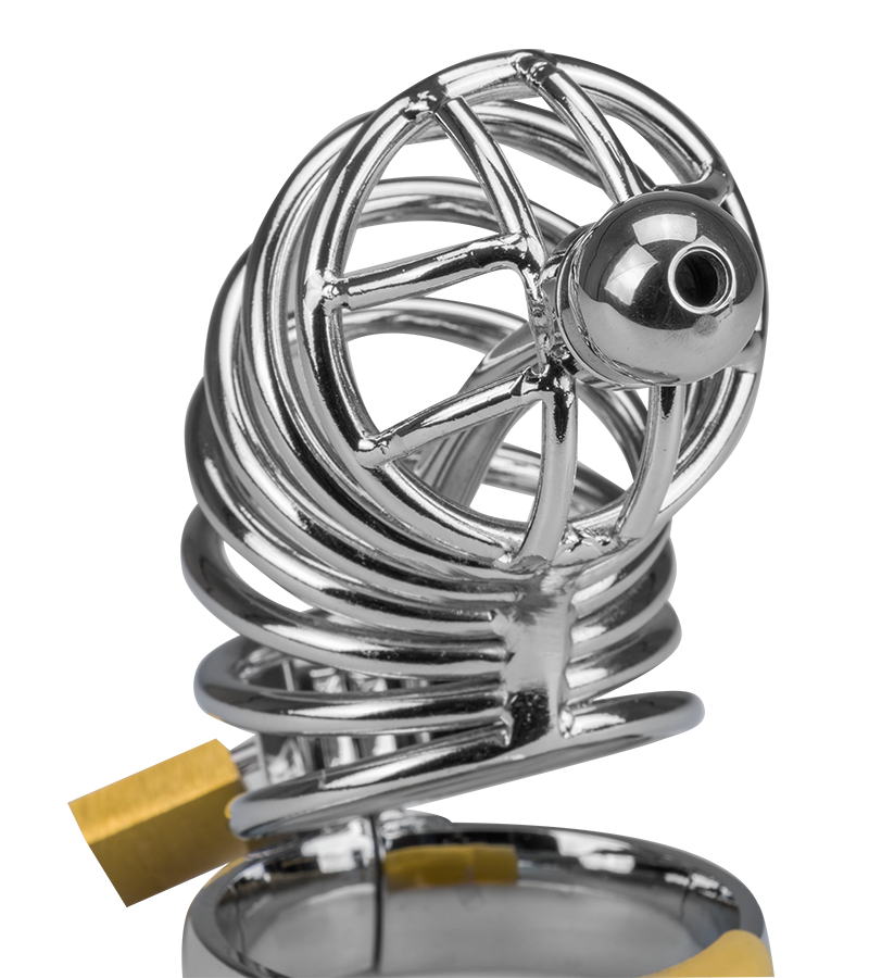 Guantanamo penis chastity cage and urethra plug