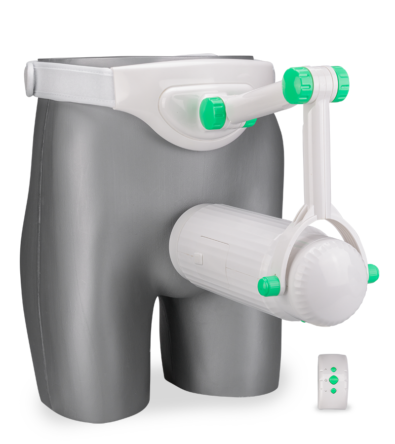 Hands-free masturbator belt with vagina sleeve