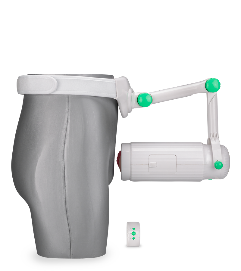 Hands-free masturbator belt with vagina sleeve