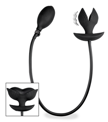 Hatch vibrating inflatable silicone plug