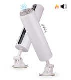 Heated blow job masturbator with audio function