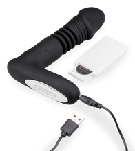 Load image into Gallery viewer, Heated thrusting and vibrating dildo