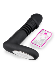 Load image into Gallery viewer, Heated thrusting and vibrating dildo