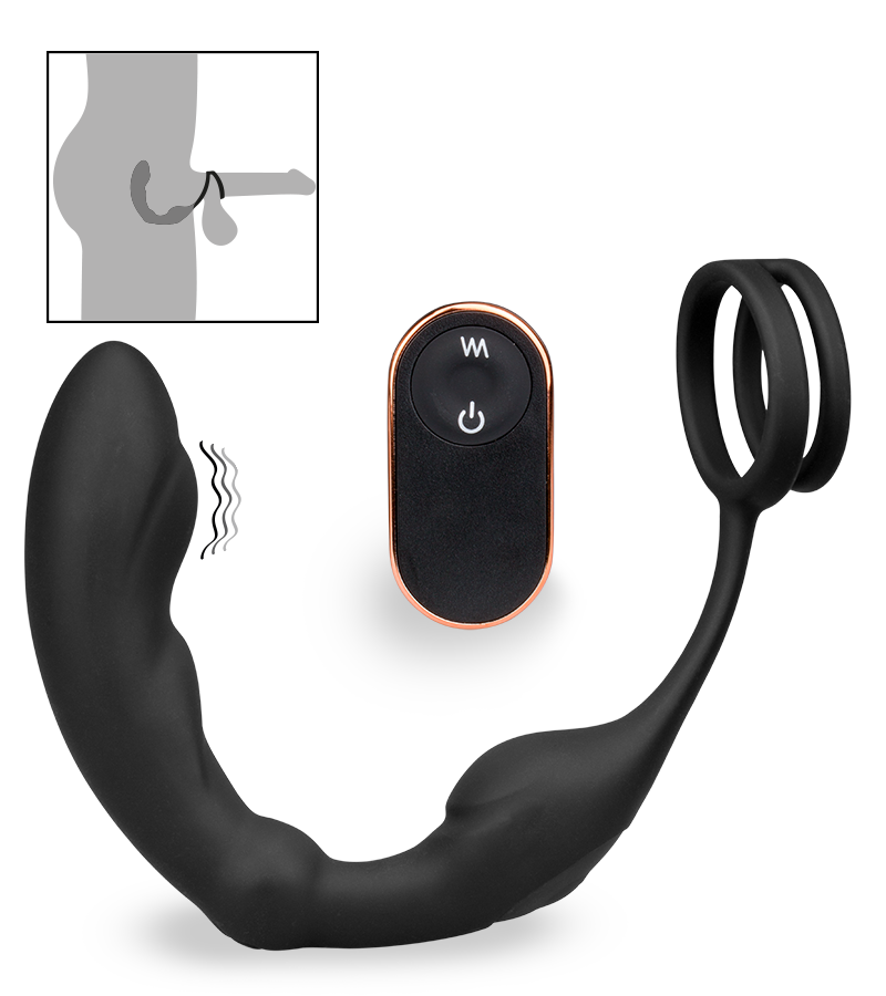 Hedonism vibrating prostate massager and cock ring