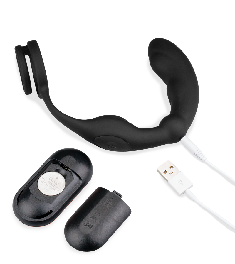 Hedonism vibrating prostate massager and cock ring