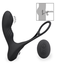 Load image into Gallery viewer, Hero vibrating prostate massager with cock rings