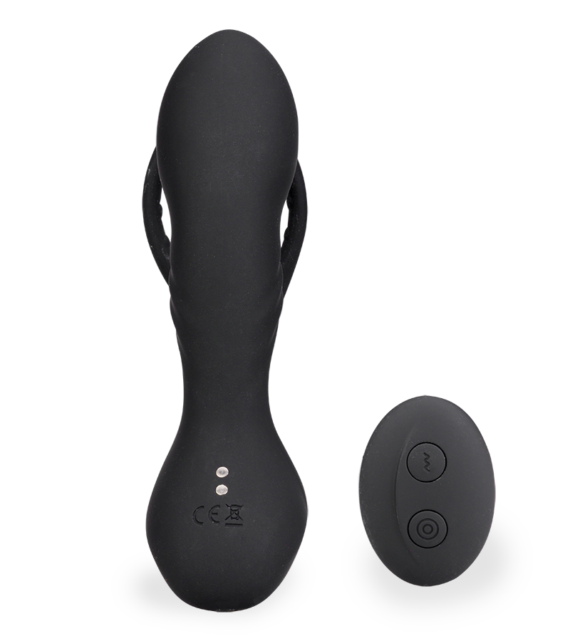Hero vibrating prostate massager with cock rings