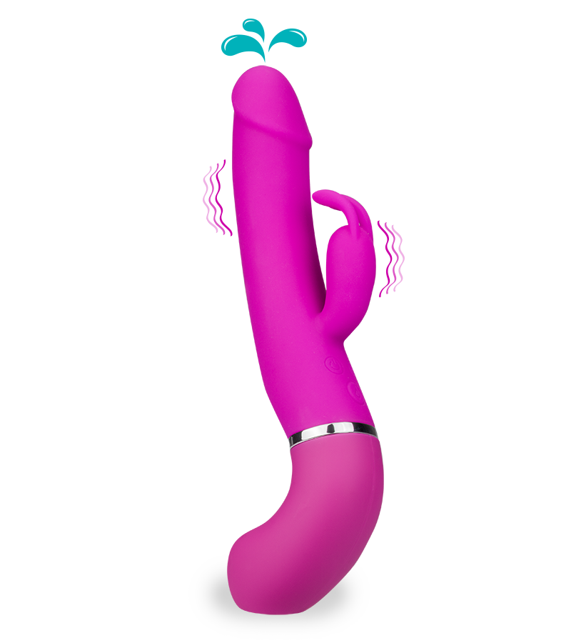 Hey Jack ejaculating vibrating rabbit dildo