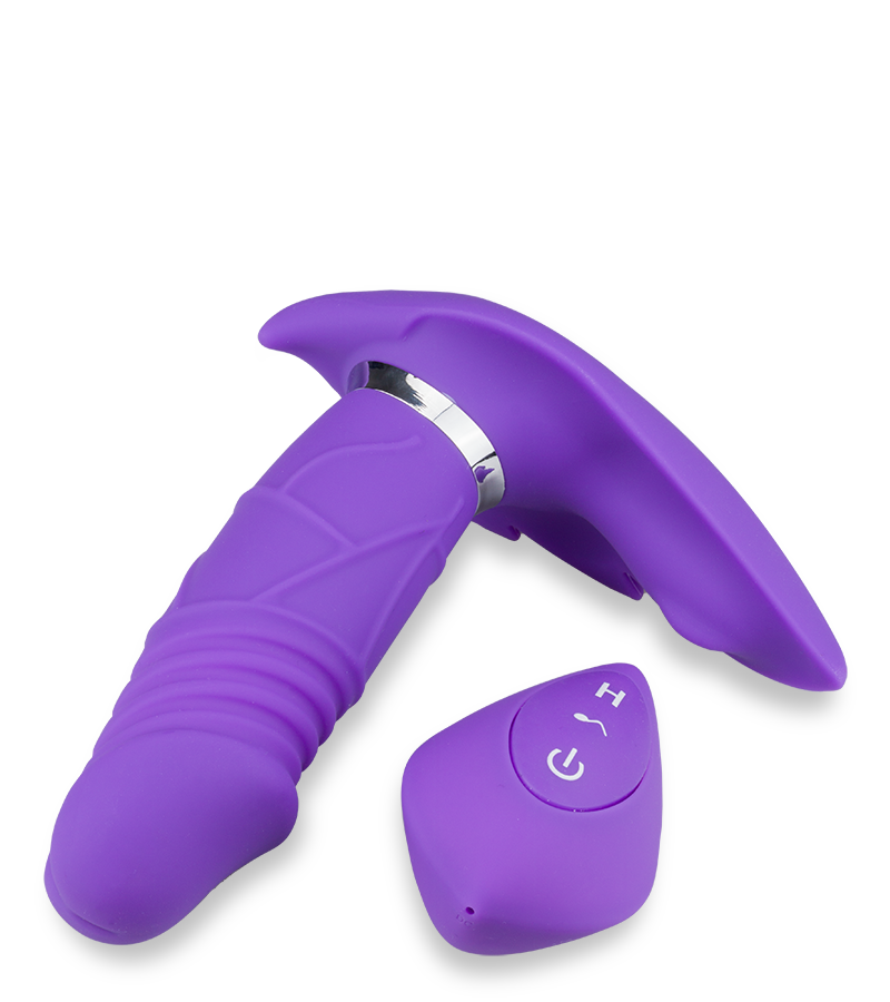 Hilka thrusting vibrating knickers with heating function