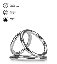 Load image into Gallery viewer, Holdy stainless steel triple cock ring