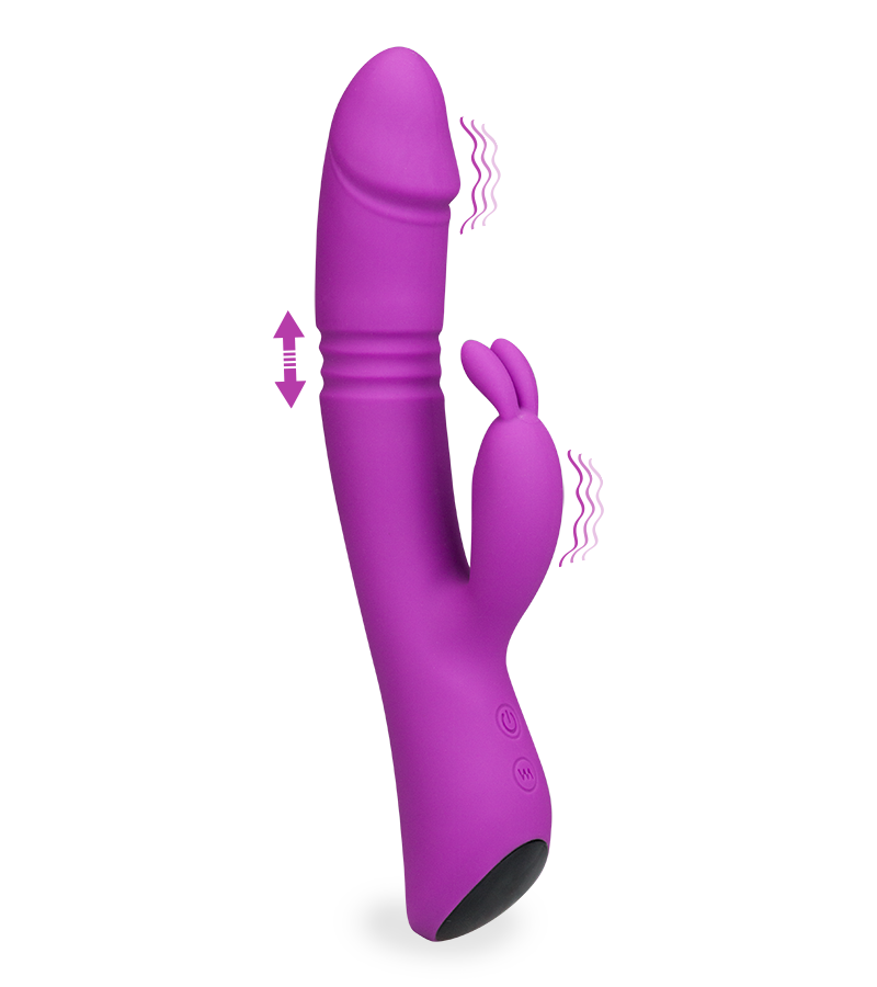 Holiday thrusting rabbit vibrator