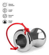Load image into Gallery viewer, Hollow anal plug with withdrawal string